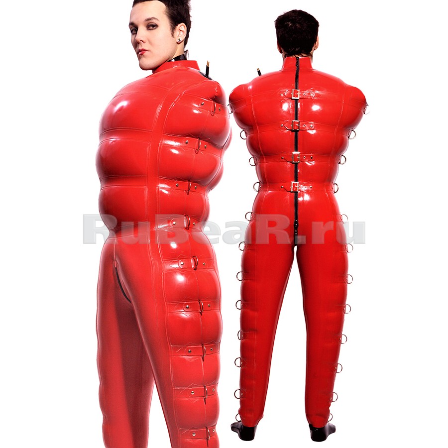 Inflatable Suit made of latex rubber.