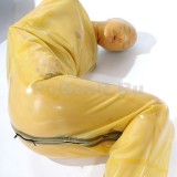 QA0217 Bondage bag (sauna sack) with glued mask and back zipper