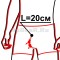 20cm crotch zipper +14.00€