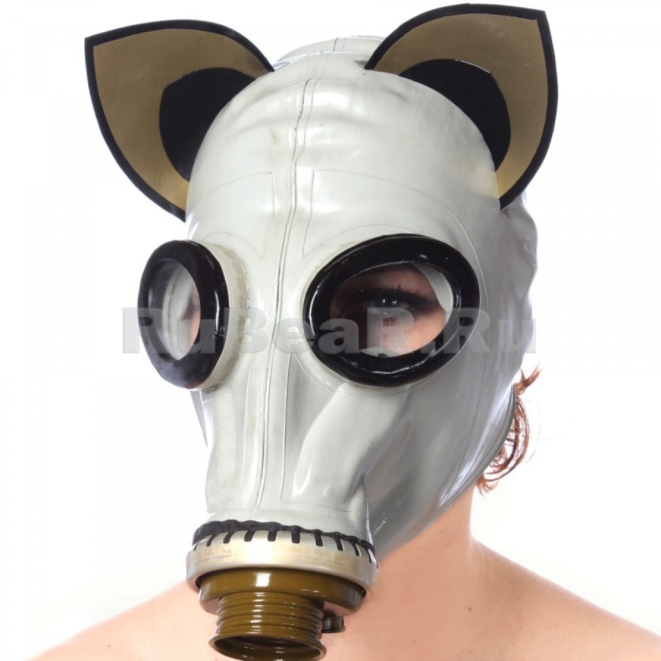 AS9052 Gas Mask Grey with cat ears