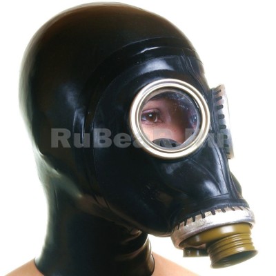 AS9102 Gas Mask with attached hood
