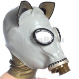 AS9452 Gas Mask with hood, cat ears and mirrored eyes