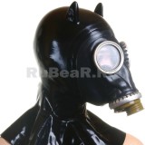 AS9802 Gas Mask with Hood Hangman style