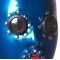 Roung mirror eyes with rivets +15.00€