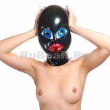 ML0537 Latex Inflatable Mask with lips and inner gag