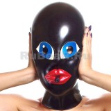 ML0537 Latex Inflatable Mask with lips and inner gag