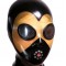 Horn mask, Black with Semitransparent face (001003)