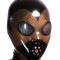 Horn mask, Black with Smoky Semitransparent face (001317)