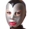 Pierrot mask, Black with Silver face (001327) +7.00€