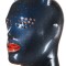 Galaxy mask, Black with Blue pearl shade and with Silver stars (001329327)