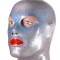 Galaxy mask, Silver with Blue pearl shade and with Red pearl stars (327329330) +2.00€