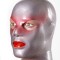 Galaxy mask, Silver with Red pearl shade and stars (327330)