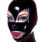 KISS mask, Black with Silver edges (001327)