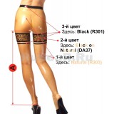 ZA0141 Molded stockings with textured trim along the upper edge