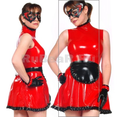 DA920218 Women's Latex Maid Costume