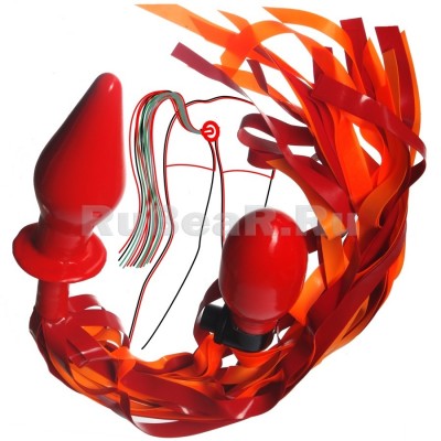 IL4136 Inflatable anal plug with ponytail