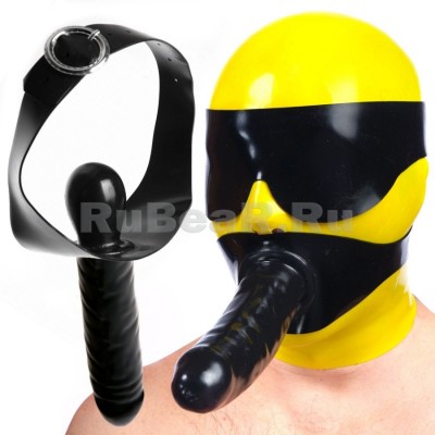 QL2132 Strapon gag with realistic dildo on strap