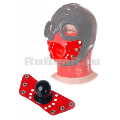 QL3100 Hard gag with a breathing tube on a trapezoid fastening