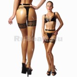 PL0039 Three-color set of tights and thong