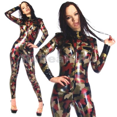 CA4090 Latex Military CAMOSUIT M2 unisex
