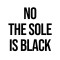 The sole is black