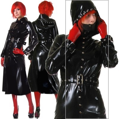EA0218 Unisex hooded trench coat