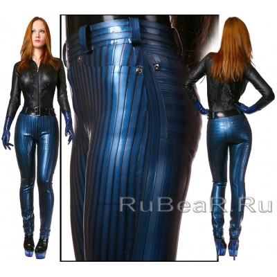 PA0032 Textured Latex Jeans