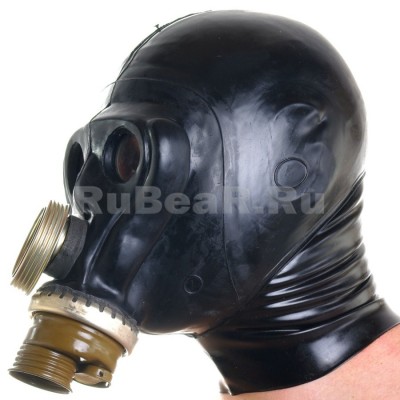 AS9467 Gas Mask ShMS Black with hood