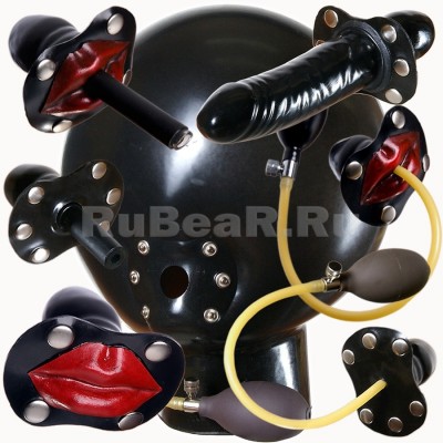 ML0512 Latex Inflatable Bondage Mask