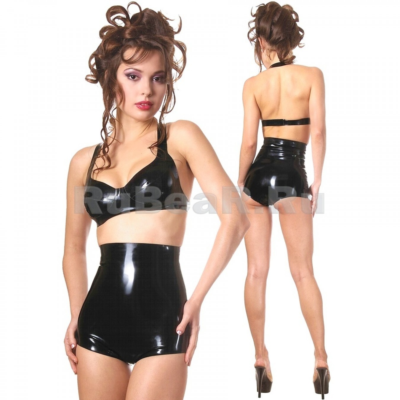 LA2025 Classic Plunge Latex Bra