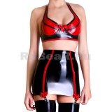 SA097027 Suspender Mini Skirt with Bows