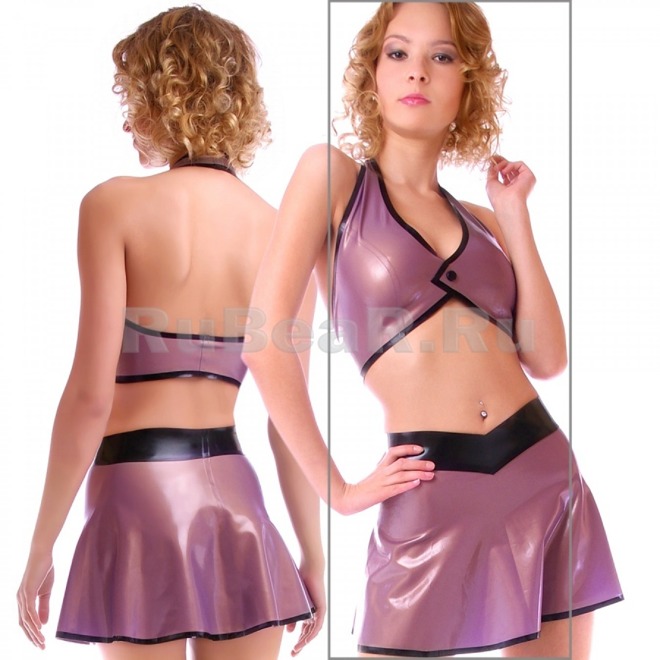 TA085000 Women's Latex Top with Open Back