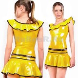TA090003 Women's Latex Top with Ruffle