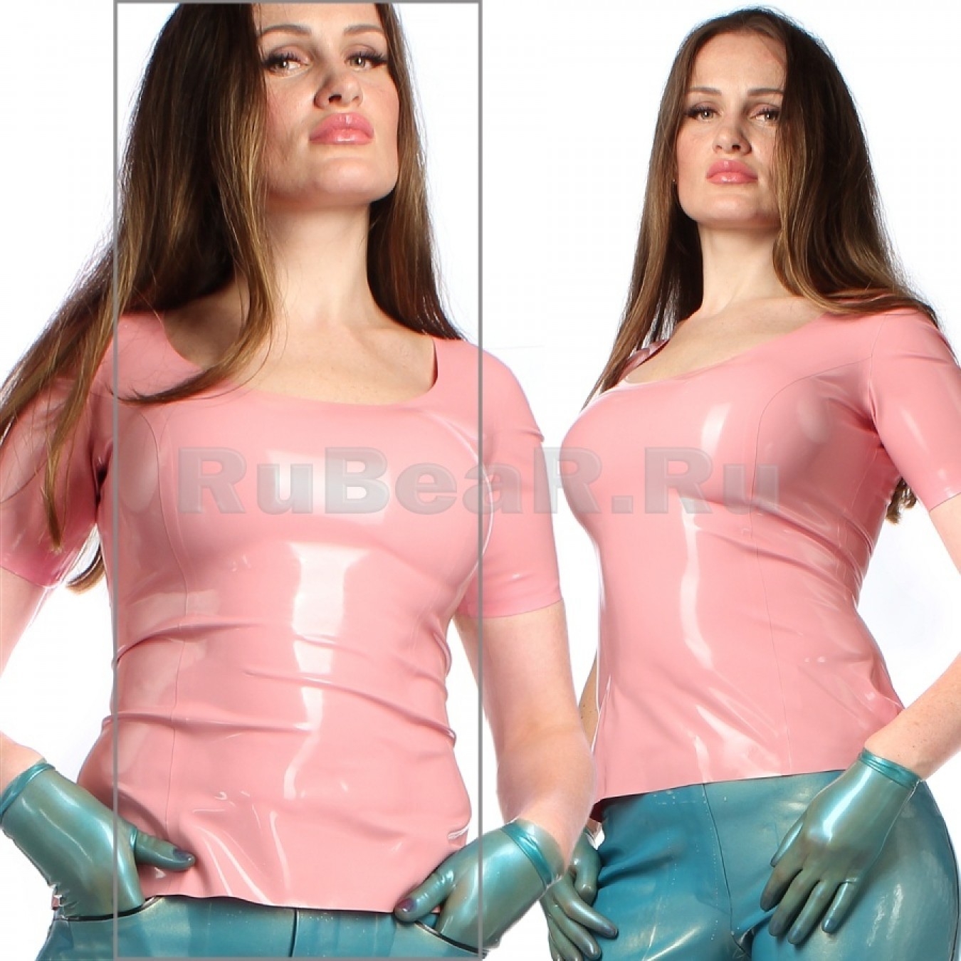 TA134003 Women's Latex Top with Short Sleeves